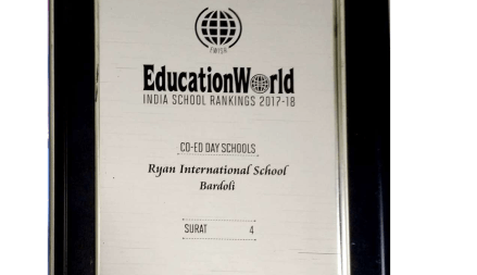 Education World India School Rankings 2017-18 - Ryan International School, Bardoli
